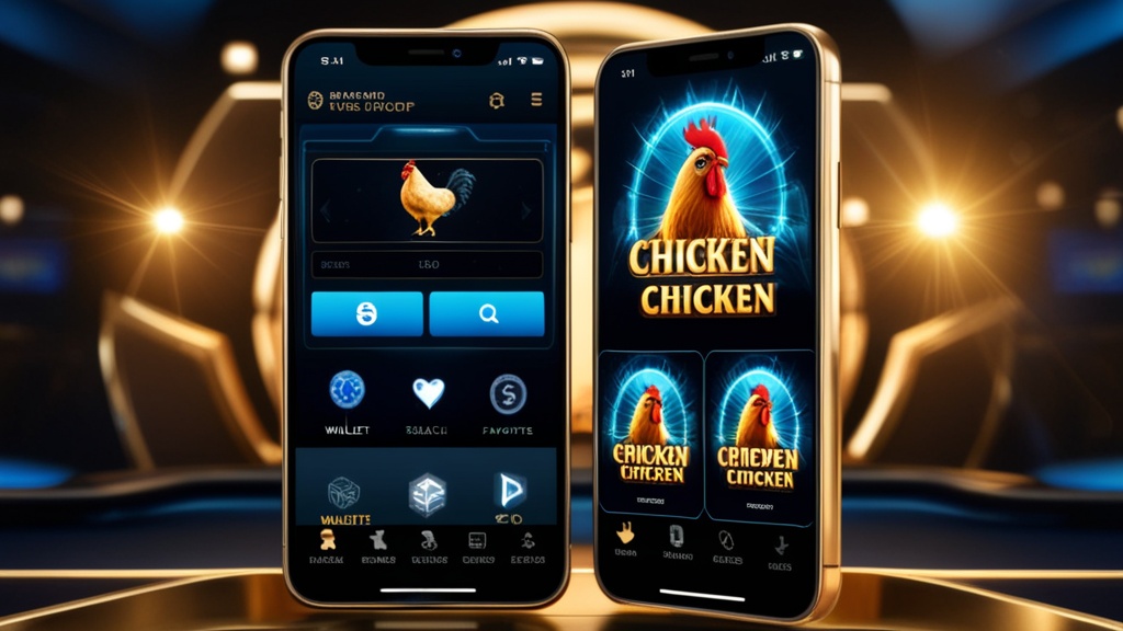 Interfaccia app casino con lobby, wallet e gioco evidenziato