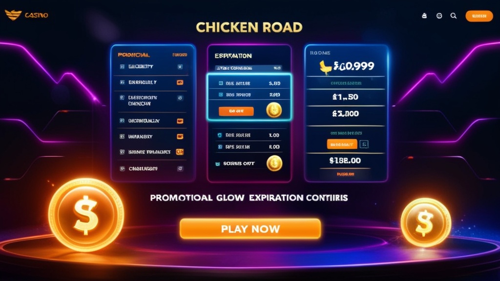 Checklist requisiti e timer di validità per una promozione Chicken Road